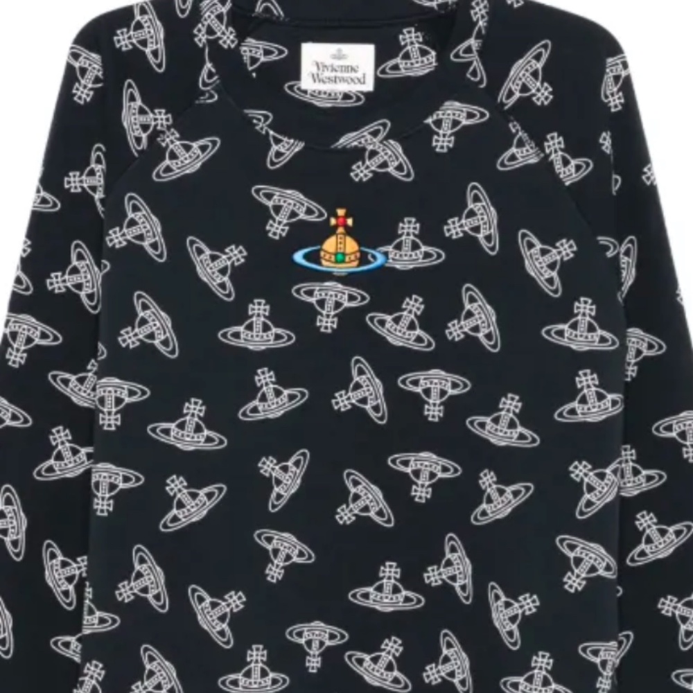Vivienne Westwood Embroidered Orb Sweatshirt SZ M BNWT - Picture 13 of 16
